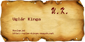 Uglár Kinga névjegykártya