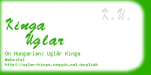 kinga uglar business card